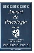 Imagen de portada de la revista Anuari de psicologia de la Societat Valenciana de Psicologia
