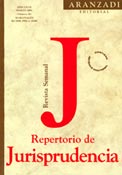 Imagen de portada de la revista Repertorio de jurisprudencia Aranzadi