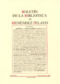 Imagen de portada de la revista Boletín de la Biblioteca de Menéndez Pelayo