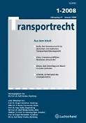 Imagen de portada de la revista Transportrecht