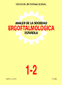 Imagen de portada de la revista Anales de la Sociedad Ergoftalmológica Española