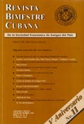 Imagen de portada de la revista Revista bimestre cubana de la Sociedad Económica de Amigos del País