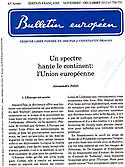 Imagen de portada de la revista Bulletin européen
