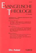 Imagen de portada de la revista Evangelische Theologie