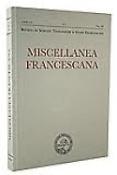 Imagen de portada de la revista Miscellanea francescana