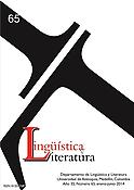 Imagen de portada de la revista Lingüística y Literatura