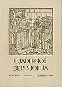 Imagen de portada de la revista Cuadernos de bibliofilia