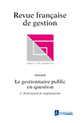 Imagen de portada de la revista Revue française de gestion