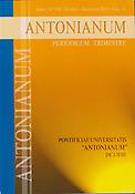 Imagen de portada de la revista Antonianum