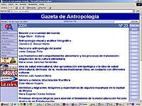 Imagen de portada de la revista Gazeta de antropología