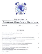 Imagen de portada de la revista Boletín de la Sociedad Geológica Mexicana