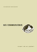 Imagen de portada de la revista Ius communionis