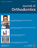 Imagen de portada de la revista Journal of orthodontics