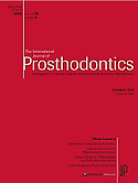 Imagen de portada de la revista The International Journal of Prosthodontics