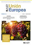 Imagen de portada de la revista La Ley Unión Europea