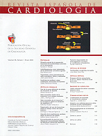 Imagen de portada de la revista Revista española de cardiología
