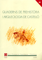 Imagen de portada de la revista Quaderns de prehistòria i arqueologia de Castelló