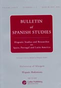 Imagen de portada de la revista Bulletin of Spanish Studies