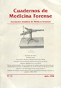 Imagen de portada de la revista Cuadernos de medicina forense