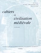 Imagen de portada de la revista Cahiers de civilisation médiévale
