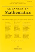 Imagen de portada de la revista Advances in mathematics