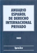 Imagen de portada de la revista Anuario Español de Derecho Internacional Privado