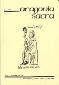 Imagen de portada de la revista Aragonia sacra