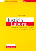 Imagen de portada de la revista Justicia laboral
