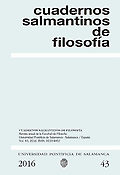 Imagen de portada de la revista Cuadernos salmantinos de filosofía