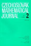 Imagen de portada de la revista Czechoslovak mathematical journal