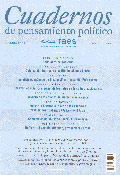 Imagen de portada de la revista Cuadernos de pensamiento político FAES