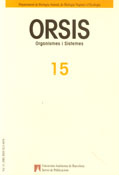 Imagen de portada de la revista Orsis, organismes i sistemes