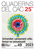 Imagen de portada de la revista Quaderns del CAC