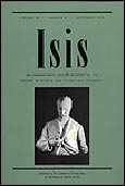 Imagen de portada de la revista Isis