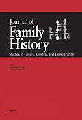 Imagen de portada de la revista Journal of family history