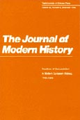 Imagen de portada de la revista Journal of modern history