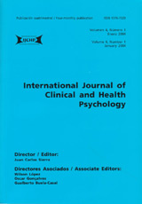 Imagen de portada de la revista International journal of clinical and health psychology