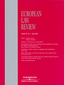 Imagen de portada de la revista European law review