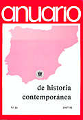 Imagen de portada de la revista Anuario de historia contemporánea