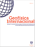 Imagen de portada de la revista Geofísica internacional