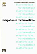 Imagen de portada de la revista Indagationes mathematicae