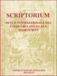 Image of journal cover Scriptorium
