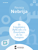 Imagen de portada de la revista Revista Nebrija de Lingüística aplicada a la enseñanza de Lenguas