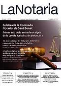 Imagen de portada de la revista La notaria