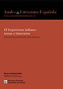 Imagen de portada de la revista Anales de Literatura Española