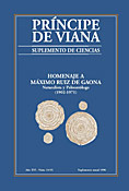 Imagen de portada de la revista Príncipe de Viana. Suplemento de Ciencias