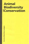 Imagen de portada de la revista Animal Biodiversity and Conservation