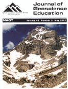 Imagen de portada de la revista Journal of geoscience education