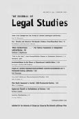 Imagen de portada de la revista Journal of legal studies