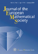 Imagen de portada de la revista Journal of the European Mathematical Society